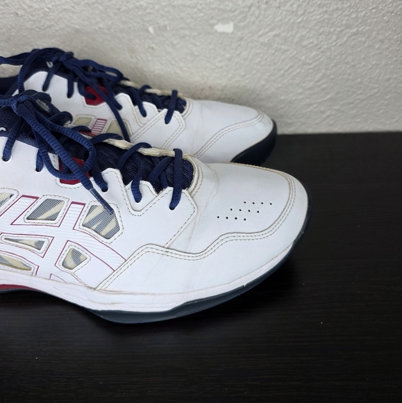 ASICS Men's GEL-RENMA Pickleball Sneaker Standard White Burgundy Size 13 F961123 - Picture 8 of 16